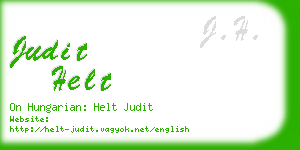 judit helt business card